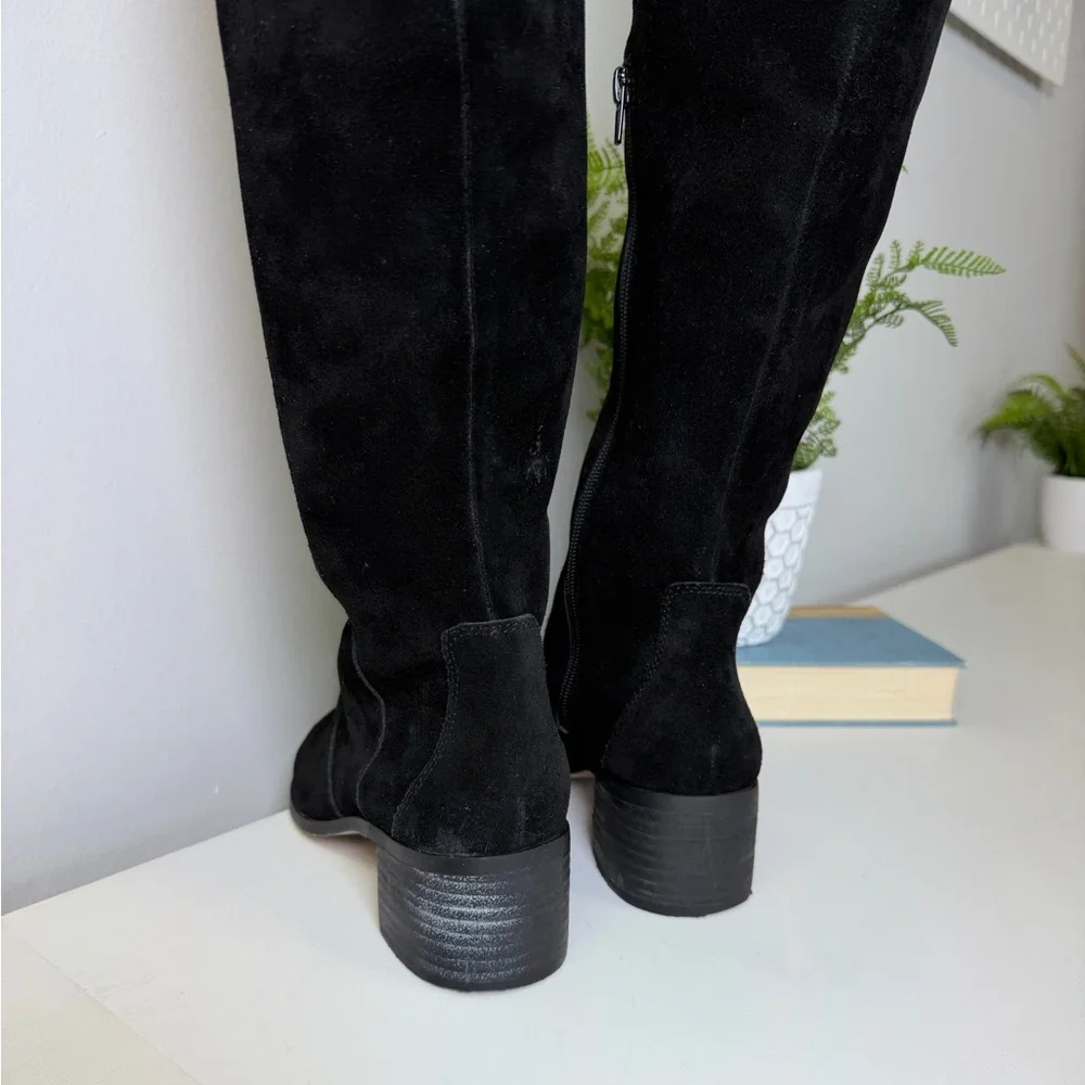 Corso Como Black Suede Over-the-Knee Boots SZ 7.5